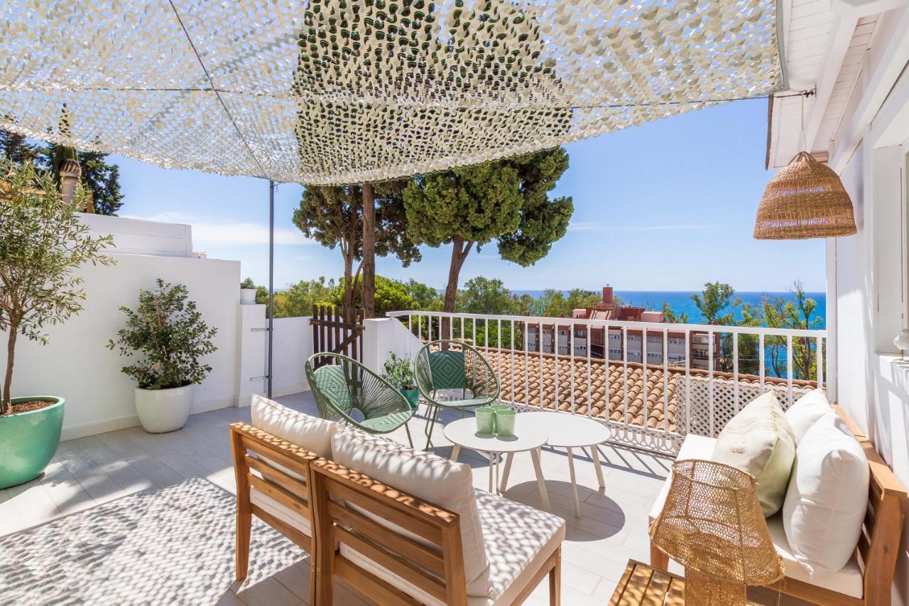 מאלגה Casa De La Playa. Beach House With Magnificent Sea מראה חיצוני תמונה